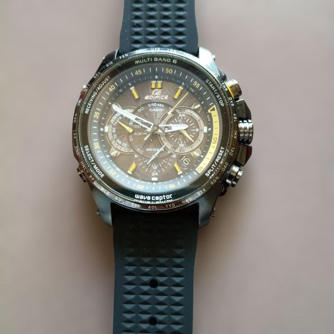 Used CASIO EDIFICE Radio Solar MULTI BAND 6 Watch
