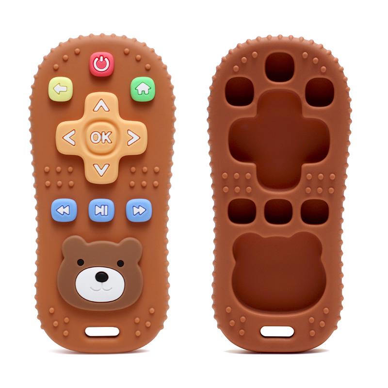 Baby Teethers Remote Control Shape Silicone Molar Chewing Toys Silicone Teething Toys Infant Baby Gifts Newborn Accessories