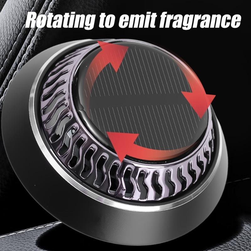 Car Microwave Solar Rotary Aromatherapy RV Truck Perfume Diffuser Essential Oil Diffuser Solar Ornaments with Fragrant Tablets