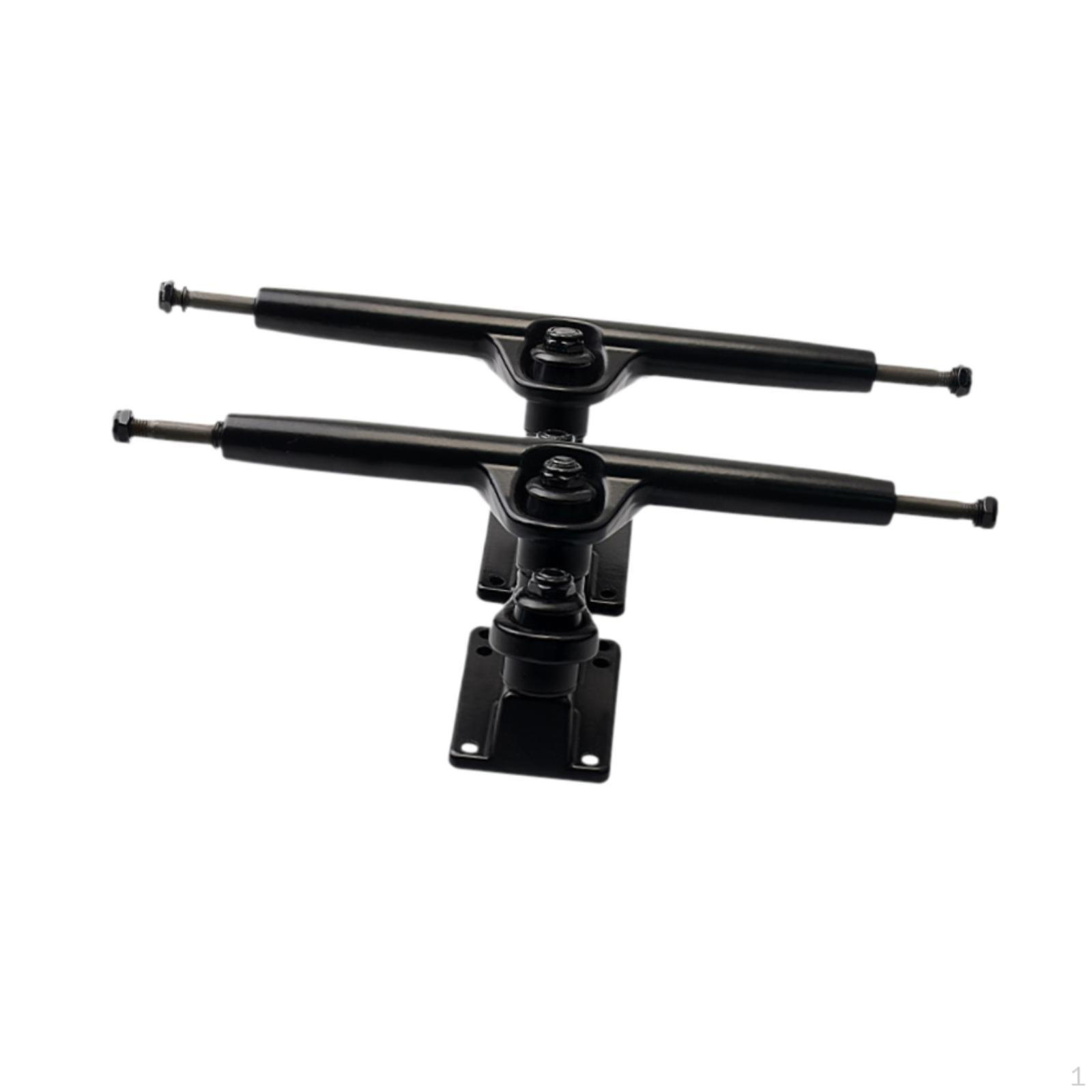 

Скейтборд Грузовик Длинные Грузовики Легко Устанавливать Высокая Производительность Двойной 7inch чёрный