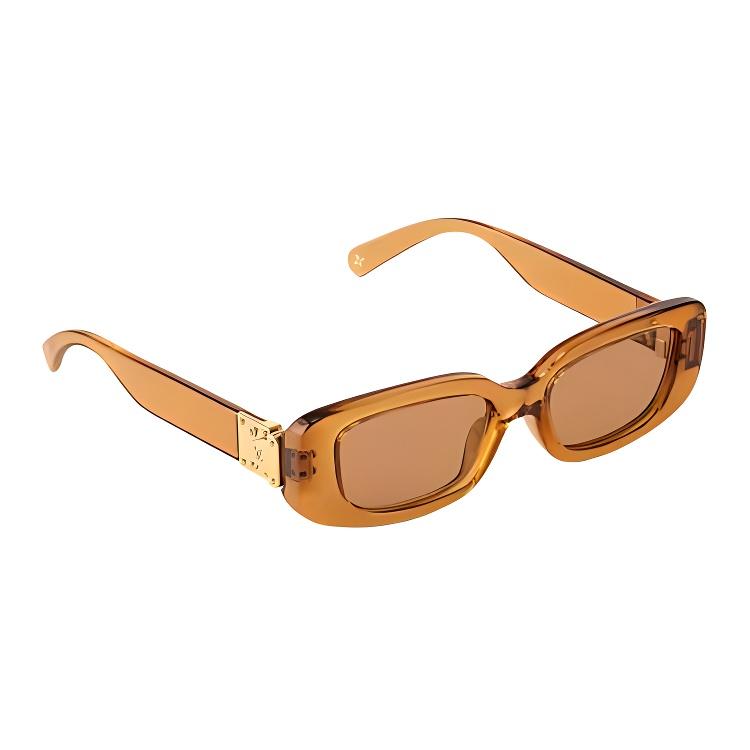 Louis Vuitton Full Frame Design Acetate Irregular Shape Sunglasses Women Sunglasses Brown Z2817
