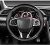 LIP1 For Volkswagen VW Golf 7 Mk7 Touran Up Jetta Passat B8 Tiguan Carbon Fiber Leather Car Steering Wheel Cover Breathable Anti Slip