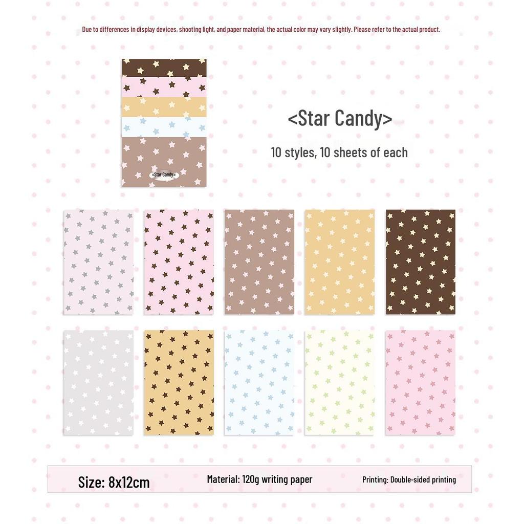 Super Thick Dot Pattern Sticky Notes for Journals - Non-Adhesive Collage Paper, M5 Inner Pages, Book Planner