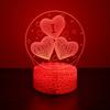 3D Lamp Illusion I Love You LED Night Light RGB Color Changing Touch Child Nightlight Room Bedroom Decor Valentine's Day Gifts