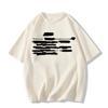 Women's Plus Size Pure Cotton White Short Sleeve T-Shirt - Summer 2025 American Style Loose Fit