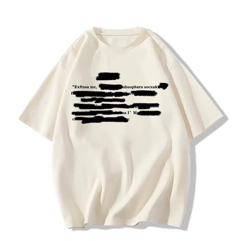Women's Plus Size Pure Cotton White Short Sleeve T-Shirt - Summer 2025 American Style Loose Fit