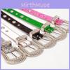 Punk Rhinestone Leather Belt For Women With Anklehigh Skirt Fashion Accessories