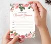 Inkdotpot 30 Bridal Shower InvitationsA  FloralA  Wedding Fill-In Style Invites Blank
