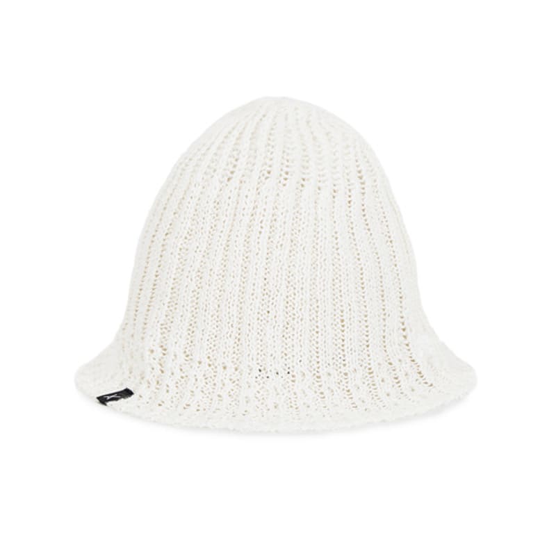 VARZAR VA Label Knit Tulip Hat Cream
