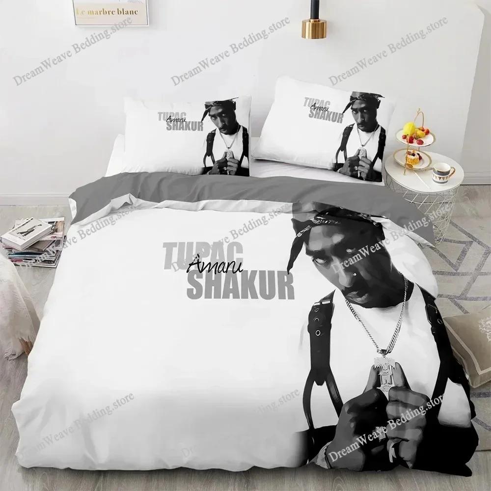 Bedding Set 3D Print Single Twin Full Queen King Size Tupac Amaru Shakur Bed Set Aldult Kid Bedroom Duvet Cover Sets Luxury Gift