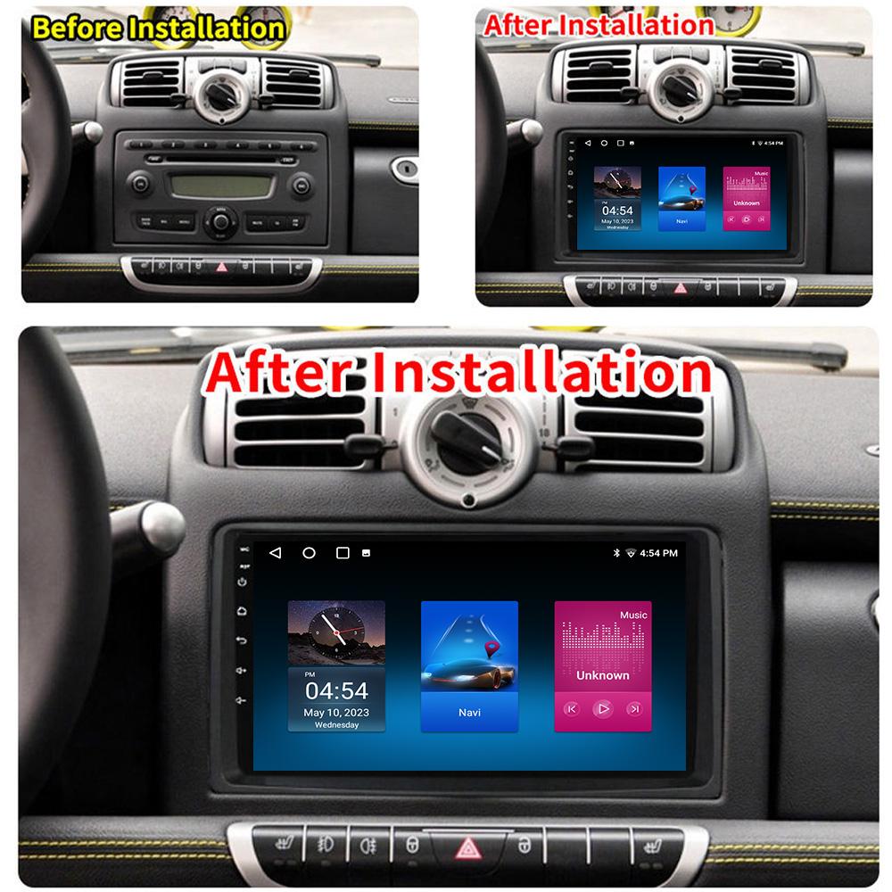 Android Car Multimedia Player For SMART For Two (BR451) 2007-2010 GPS Navigation CarPlay 4G Head Unit Stereo Video Player