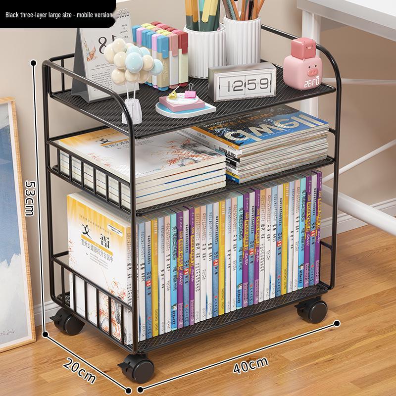 Multilayer Desktop Bookshelf Organizer for Office, Study, Dorm, and Dining Table.