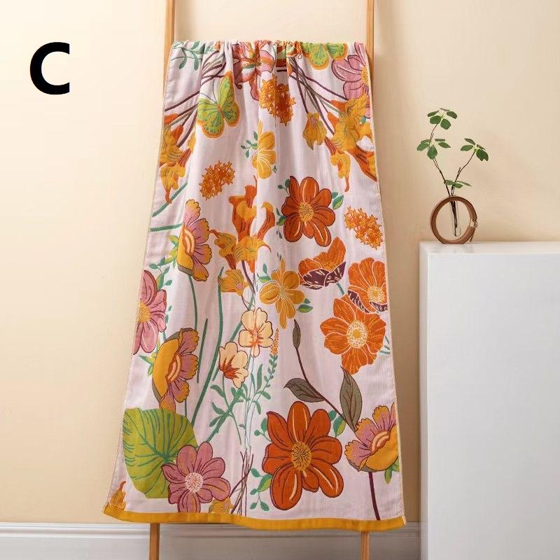 Large Gauze Towel, Thick And High-Quality Fabric (80*160Cm), 4-Layer Woven Towel, Good Water Absorption Excellent Breathability