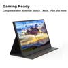 15,6 Zoll FHD 1080P Laptop-Monitor IPS-Bildschirm Tragbarer externer Gaming-Monitor Plug & Play mit PU