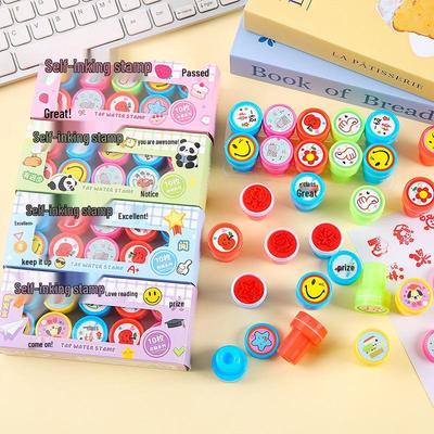 Creative Kids' Reward Stamps Set - Mini Stationery for Kindergarten Prizes