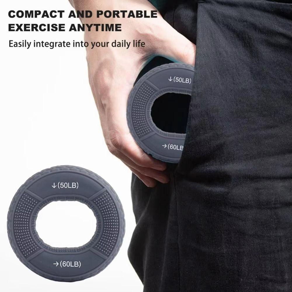 Silicone Grip Silicone Grip Strength Ring Hand Strengthener Grip Ring  Increase Muscle Power