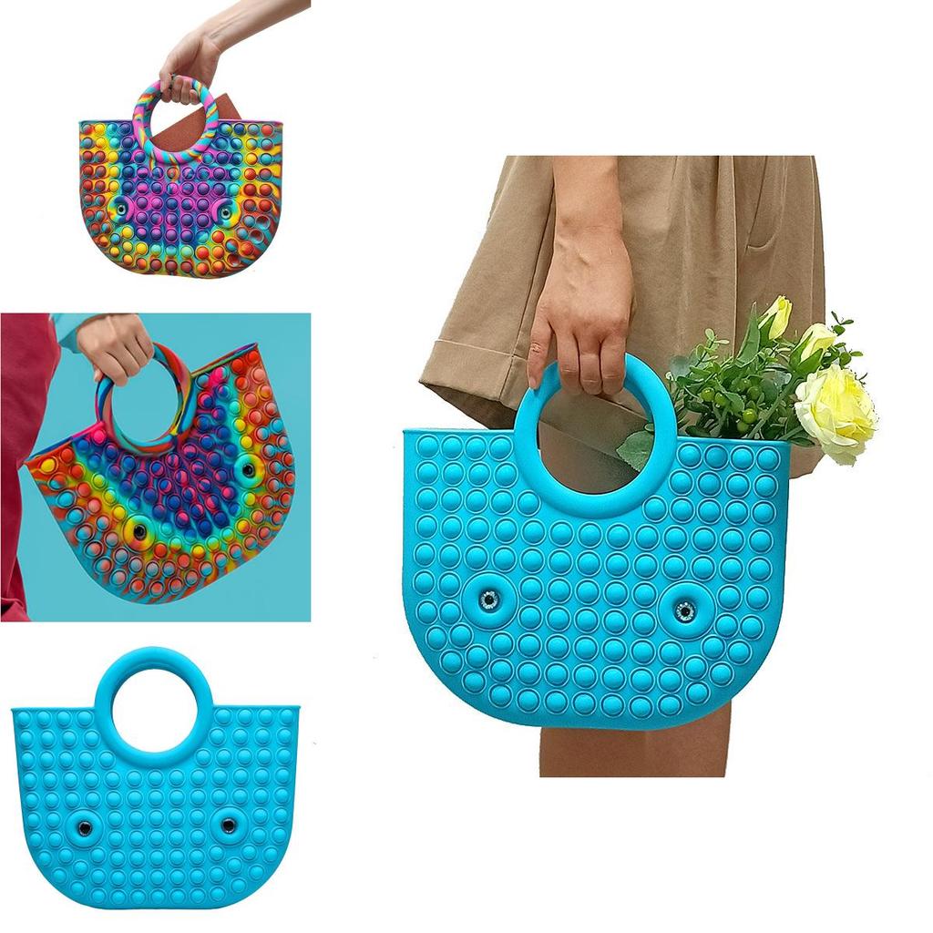 Big Pop It Popit Handbag Sensory Toy With Vibrant Colors For Anxiety And Stress Relief