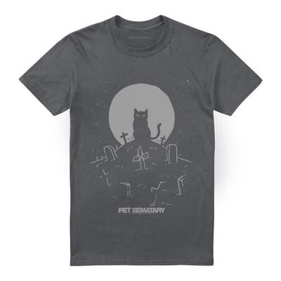 Pet Sematary Unisex Adult Cat With Tombstones T-Shirt