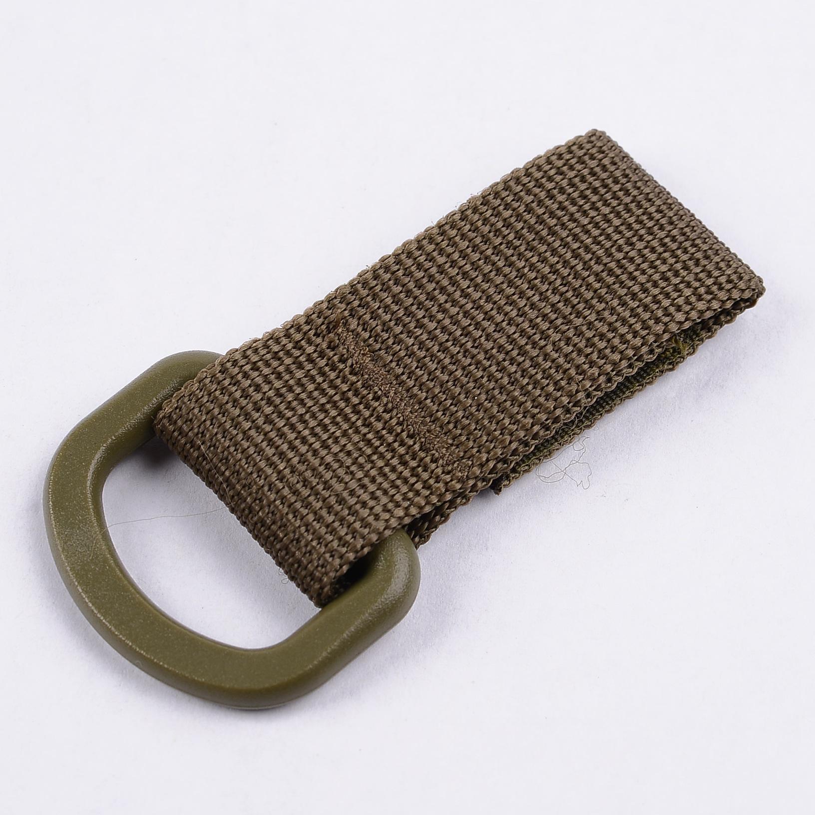Small Tactical Nylon Buckle Carabiner for Military Enthusiast Bags & Keyrings армия зеленый