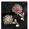 Senior Brooches Flower Leaf Brooch Pins for Women Suit Pendant  Fashion Brooches Jewelry