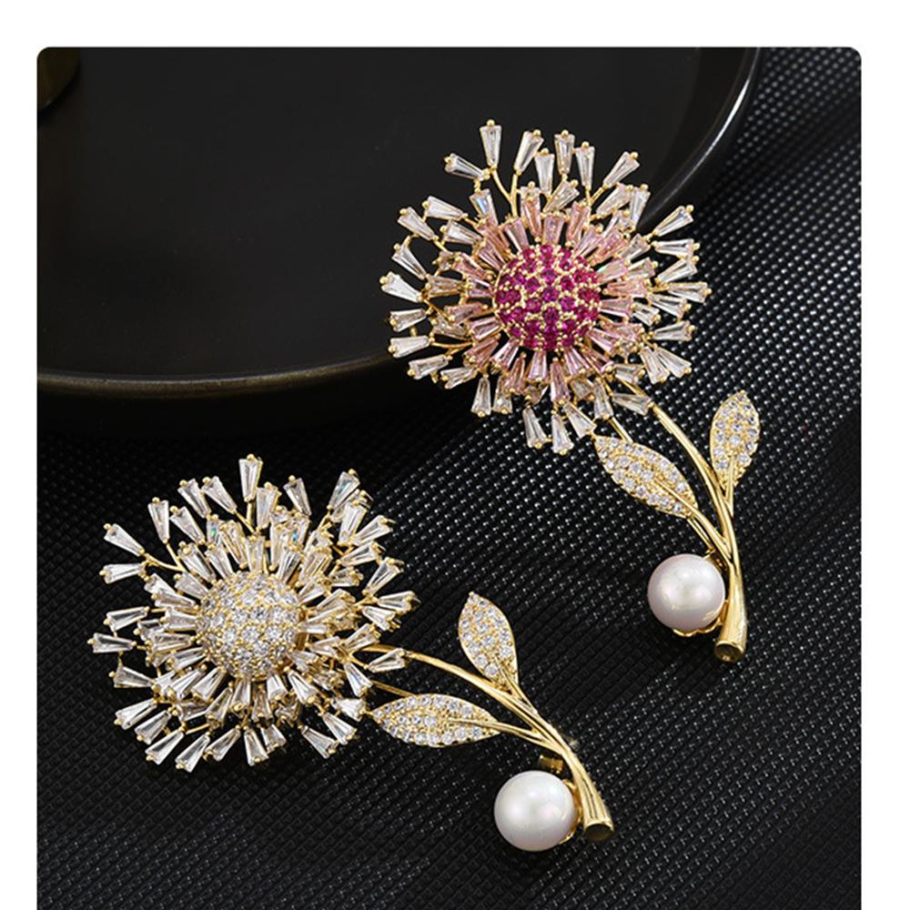 Senior Brooches Flower Leaf Brooch Pins for Women Suit Pendant  Fashion Brooches Jewelry