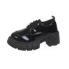 Fashion Spring New Thick Heel Shoes Women's Fashion Round Head Deep Mouth Front Strap Thick Sole Anti-slip Wear-resistant Single Shoes