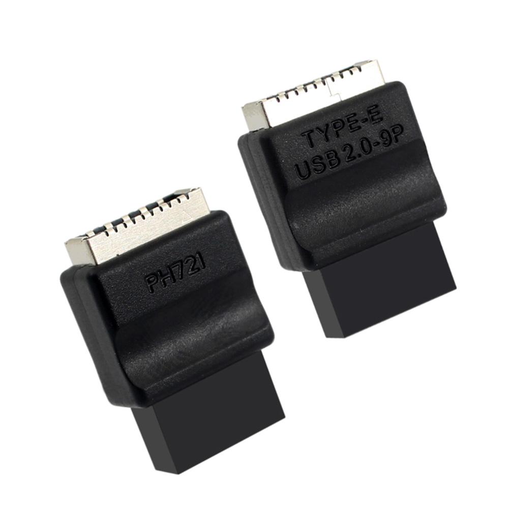 Motherboard Extension Adapter USB2.0 9pin Male To Type-E Female Adapter TYPE-E Interface Header Adapter for Desktop PC