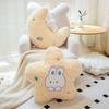 45cm Nordic Style Fluffly Bunny Soft Stars Moon Plush Toys Creative Stuffed Simulation Throw Pillow Sofa Cushion for Girls Gifts