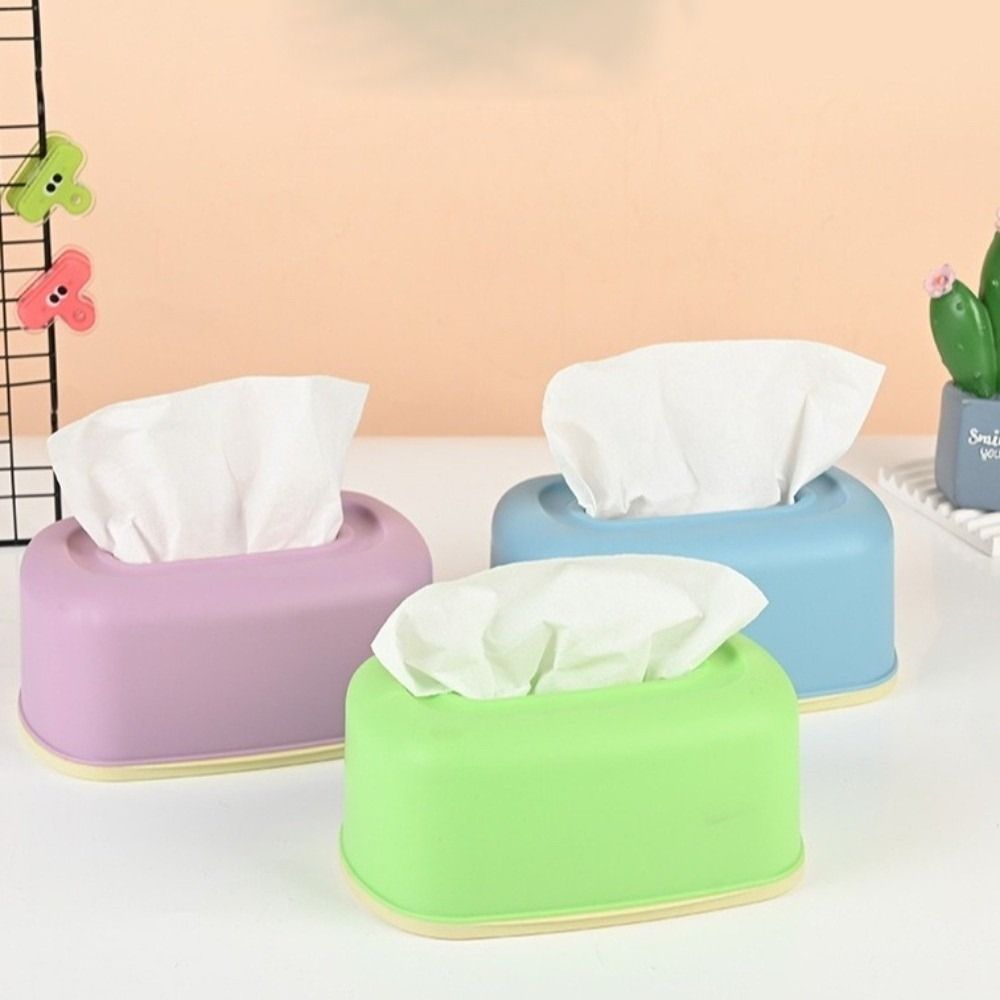 Frosted Paper Towel Box Plastic Tissue Case Simplicity Design Napkin Holder Home Use