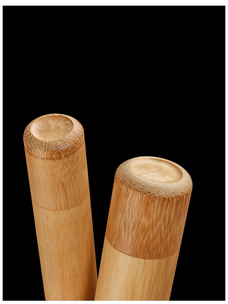 Portable Bamboo Cigar Humidor: Carbonized Tube, Moisture-Proof, Travel-Ready Storage Box