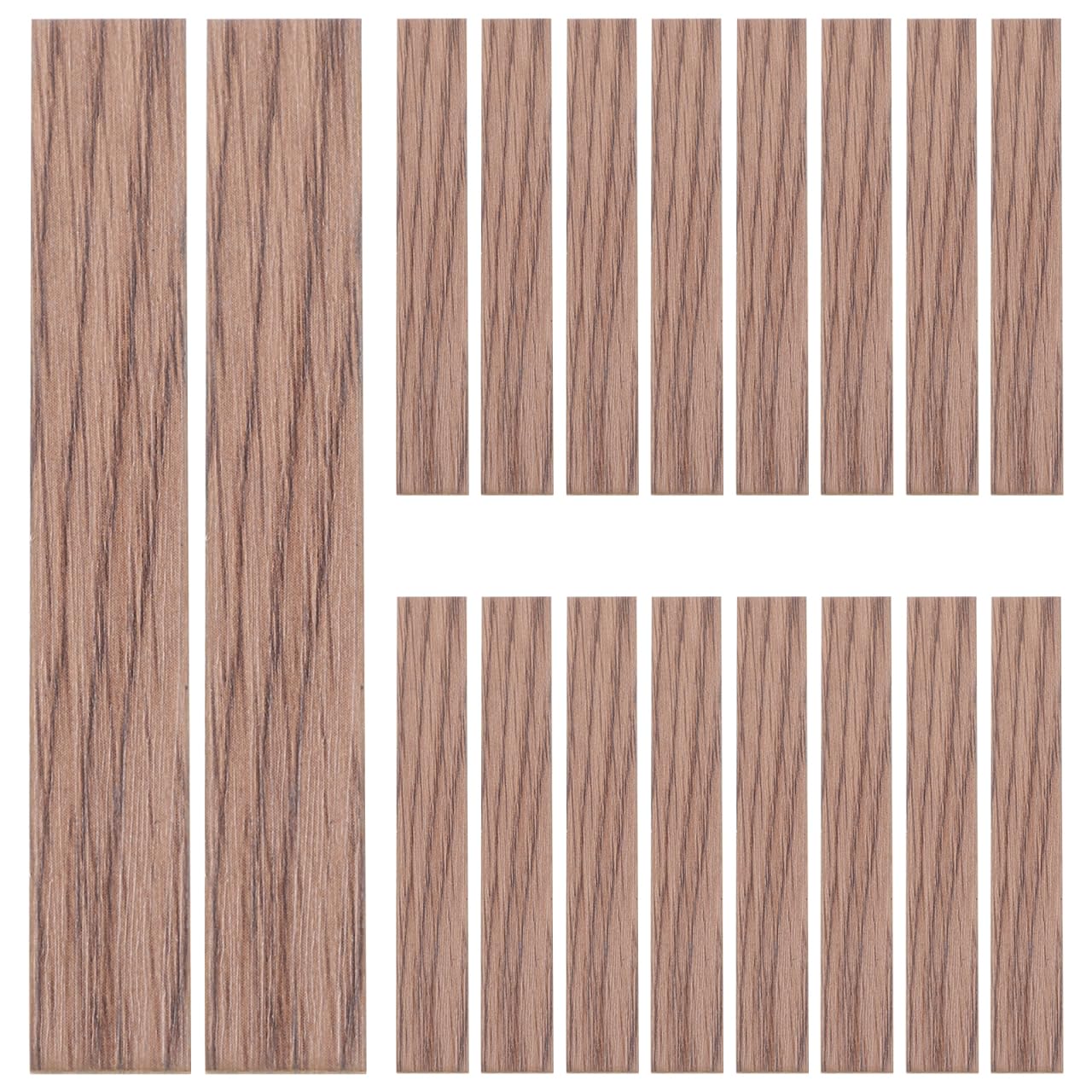 

OUNONA 40pcs Miniature House Imitation Wood Grain Flooring Boards 10x0.6x0.08 Inch Dollhouse Accessories Model Flooring DIY Interior Decoration