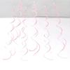 Festival & Birthday Swirl Ceiling Decorations: Hanging PVC Ornament for Windows, Corridors, and More.