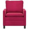 Sofa In Wine Red 76 X 81 X 87.5 Cm Velvet
