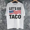 Unisex Unisex Lets Go Taco Funny Always Chickens Out Retro Shirt Cotton Graphic Printing Tshirt Top Clothing