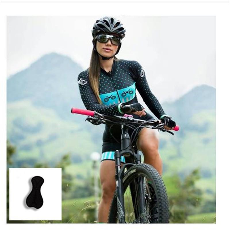 Triathlon Cycling Clothes Women's Long-sleeved One-piece Suit Close-fitting Breathable Quick-drying Tights