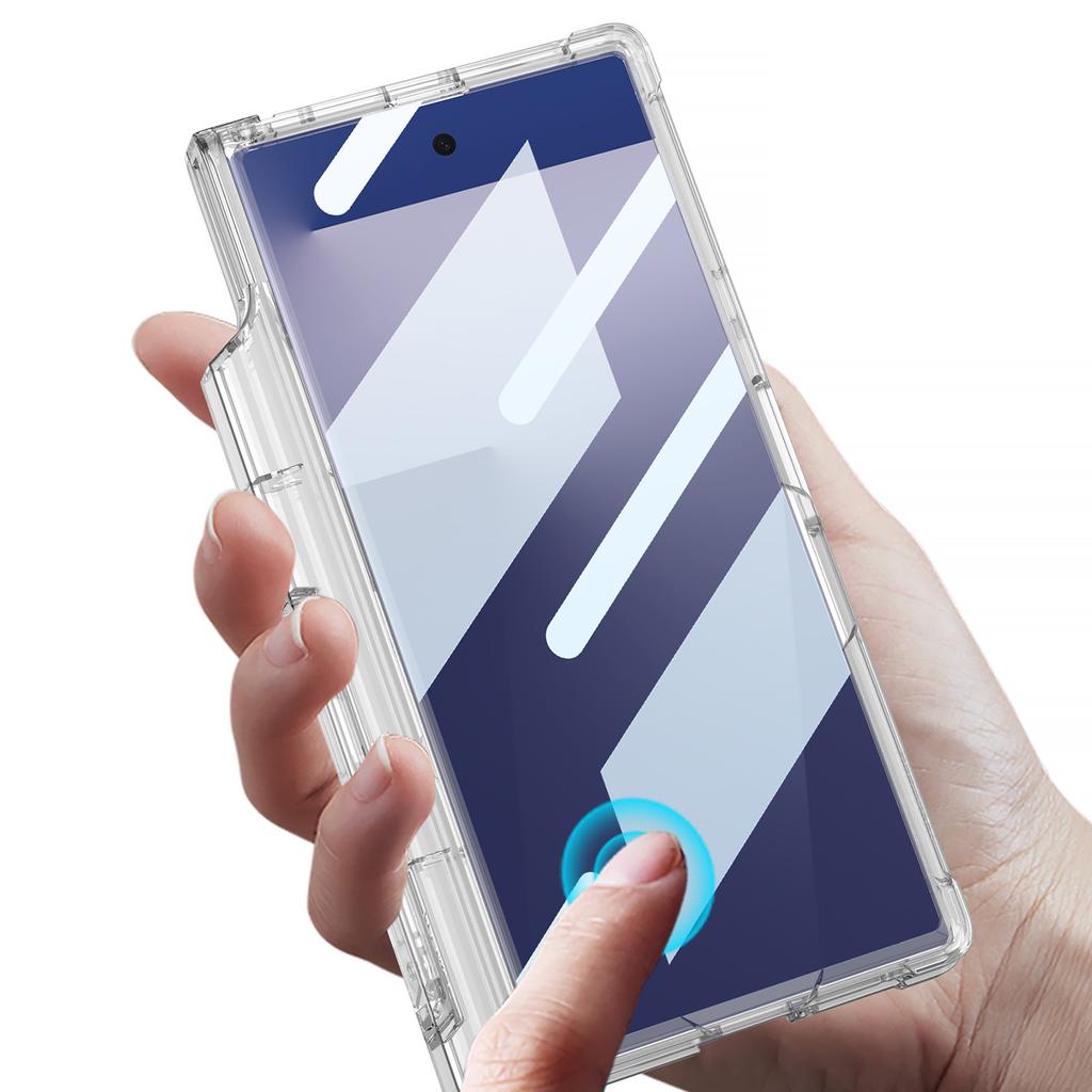 Samsung Z Fold7 Magnetic Phone Case Airbag Anti Fall Mobile Phone Transparent Protective Case Magsafe Wireless Charging
