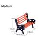 Miniature Park Benches Model Chair Settee for Sand Table Simulation Landscape Train Landscape Railroad Scenery Layout Mini Garden Ornament