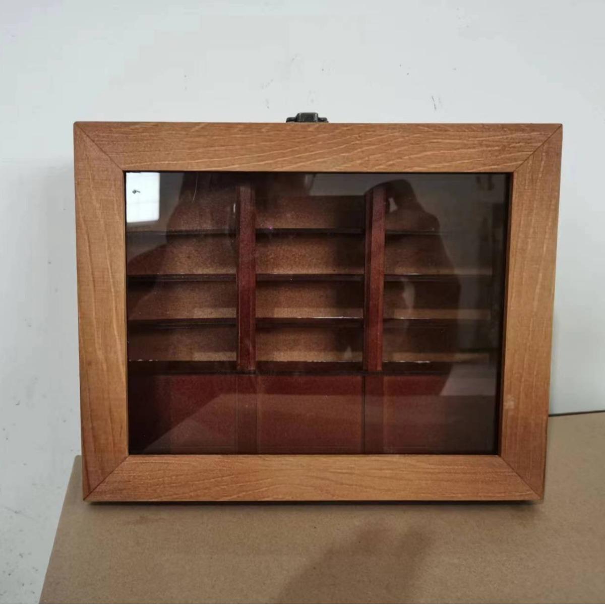 

25*20*6.6cm Shake Away Your Anxiety wooden book rack shelf ornament with mini books desktop decoration craft figurines gift