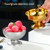 Outdoor Picnics Essential Portable Nonrust Steel Bowl for Salads Ice Creams Easy Cleaning Sturdy Multipurpose Design