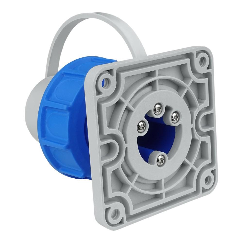 Hermetická panelová zástrčka Schuko 230V Ip68 8291