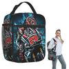 Fabio Quartararo Französischer Motorradrennfahrer Isolierte Lunchtasche für Damen Kinder Tragbare Lebensmittelboxen Thermische Lunchbox Tragetasche