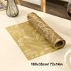 Hollow Leaves Table Runner  35x180 cm/ 14x73 Inch Waterproof Washable Gold Dining Table Runner for Wedding Banquet Party Decor