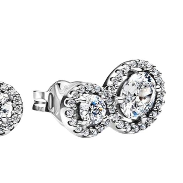 Pandora 925 Sterling Silver Earrings Women's Silver 293774C01-1