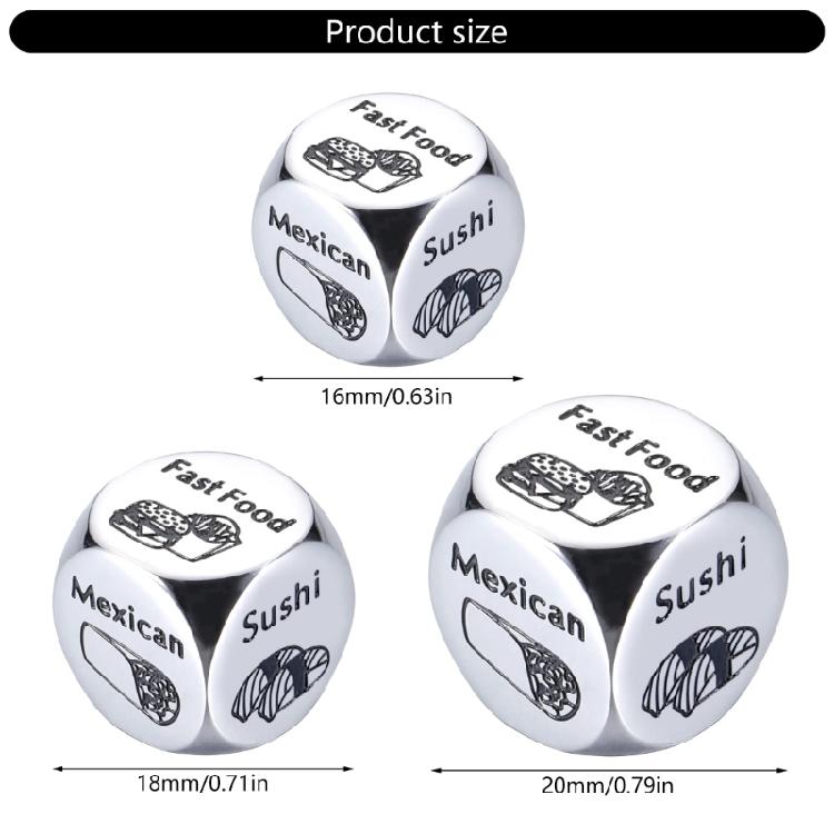 Stainless Steel Date Night Game Decision Maker Tool For Couples To Enjoy Dinner Decision Together
