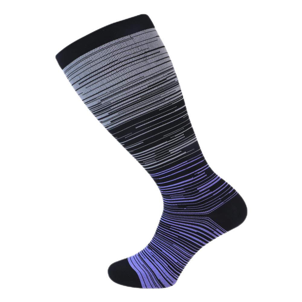 Plus Size 2XL-7XL 20-30 mmHg Compression Socks for Women Men Wide Calf Extra Large Knee High Flight Sock for Circulation Support