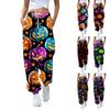 Women's Casual Fashion Sweatpants Halloween Printed Casual Pants