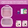 Lebakort Storage Case Compatible with Fujifilm Instax Mini 12/11 Instant Cameras (Lilac Purple Case)
