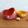 Jute Mini Bowls Set Of Three - Fire