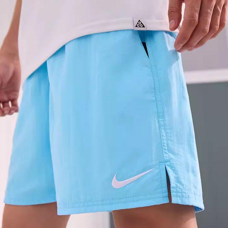 Nike Calções de Praia Masculinos Azul Aquário/Branco FZ6259-407