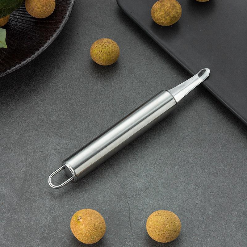 Stainless Steel Shrimp Back Opening Deveiner Tool Sharp Tip Easy Grip Handle for Home Kitchen Seafood Peeling Use